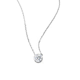 Bezel Set Lab Grown Diamond Necklace