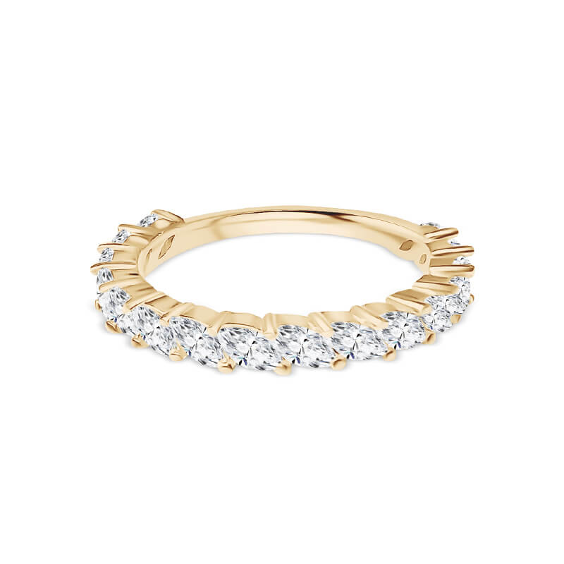 Deltora Diamonds Marquise Cut Angled Diamond Wedding Ring made with Sustainable Lab Diamonds.