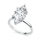 Deltora Diamonds Marquise Cut Four Claw Solitaire Setting with sustainable lab diamonds.