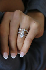 Round Tension Set Wedding Ring with Sustainable Lab Diamonds. Deltora Diamonds Sustainable Lab Diamond Bridal Jewellery.