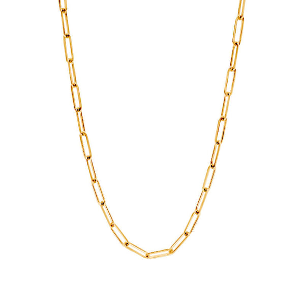 Deltora Diamonds Medium Link Paper Clip Necklace.