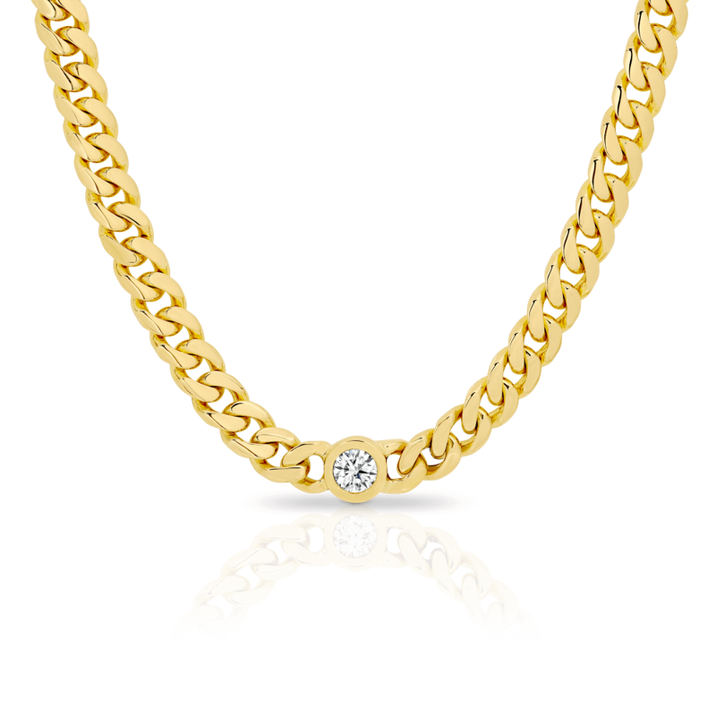 Lab diamond cuban discount chain