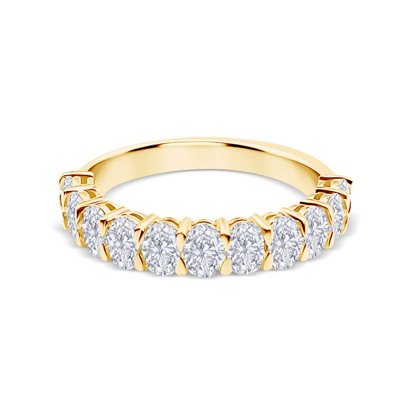 Deltora Diamonds Oval Cut 3x4mm Claw-Set Diamond Wedding Ring.