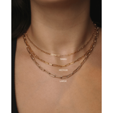 Deltora Diamonds Paper clip necklace comparisons.