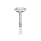 Princess Cut Bezel Halo Pavé