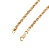Deltora Diamonds Rope Chain Bracelet 18k Gold.