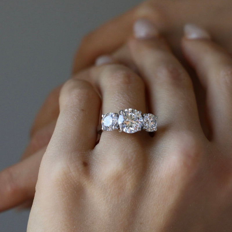 Trilogy Lab Diamonds Rings Trilogy Lab Diamonds Rings
