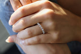 Round Tension Set Wedding Ring with Sustainable Lab Diamonds. Deltora Diamonds Sustainable Lab Diamond Bridal Jewellery.