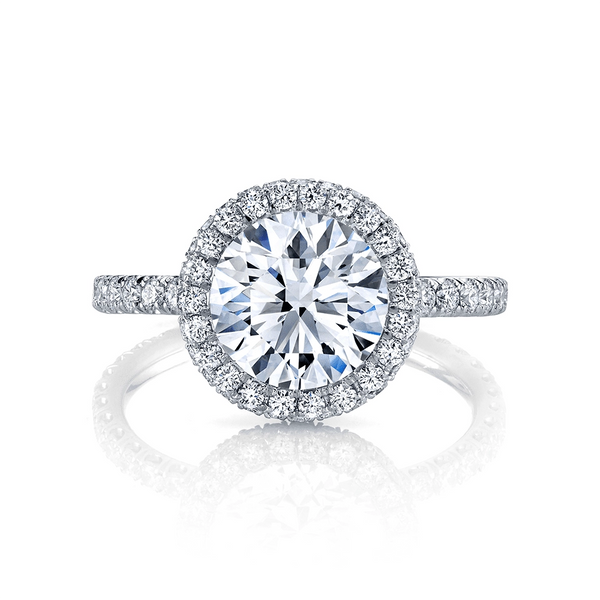 Halo settings for hot sale round diamonds